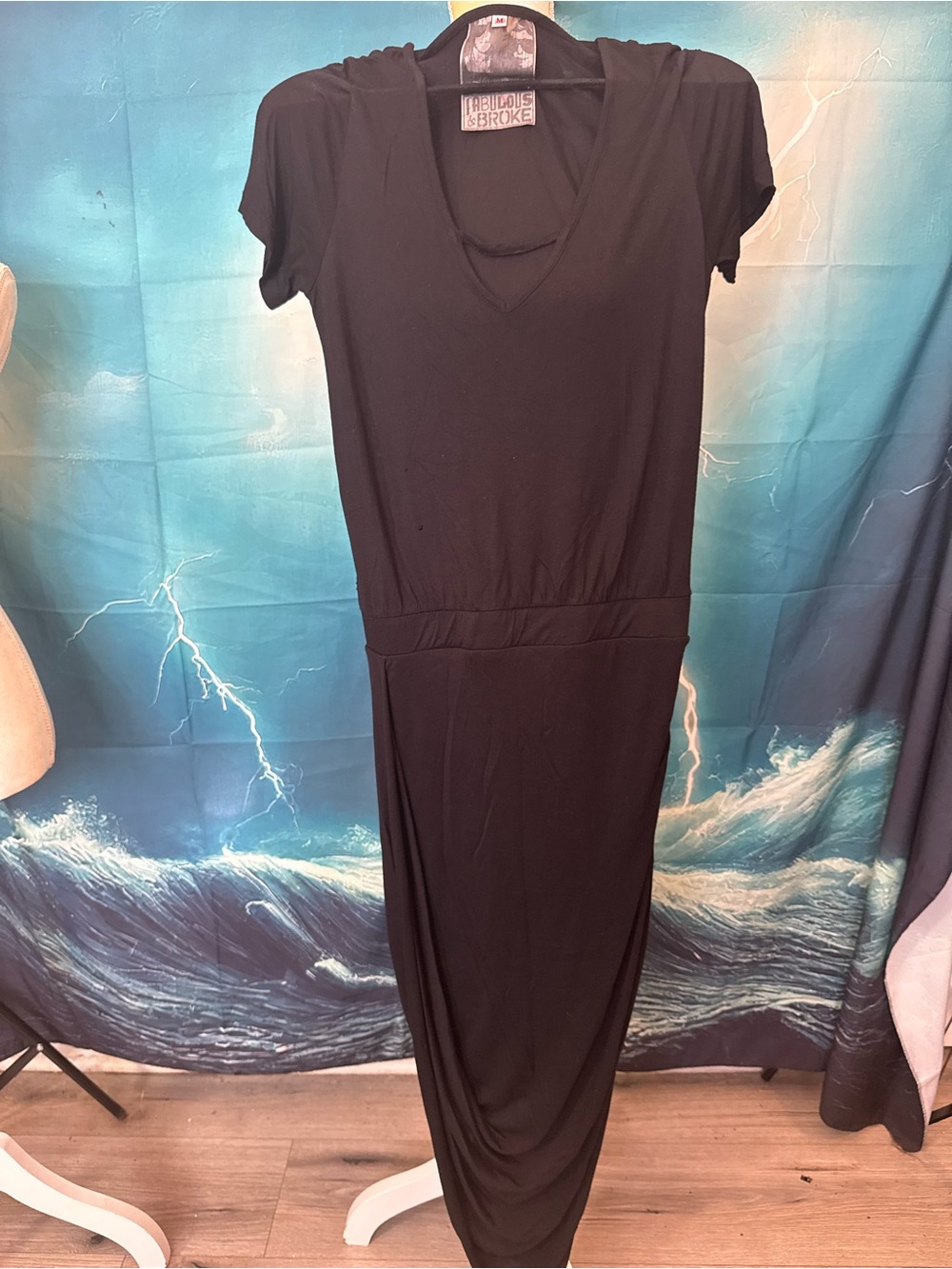 Young Fabulous & Broke Black Midi Dress